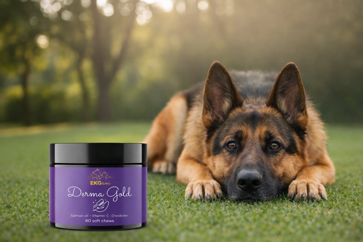 Derma Gold suplement na zdrową skórę i lśniącą sierść psa