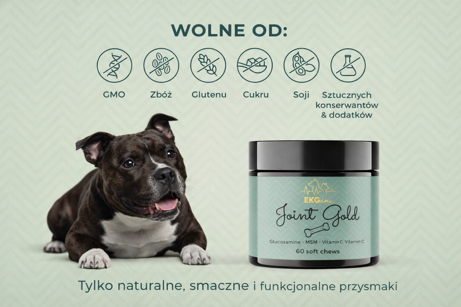 Joint Gold suplement dla psów na stawy i kości, miękkie kąski